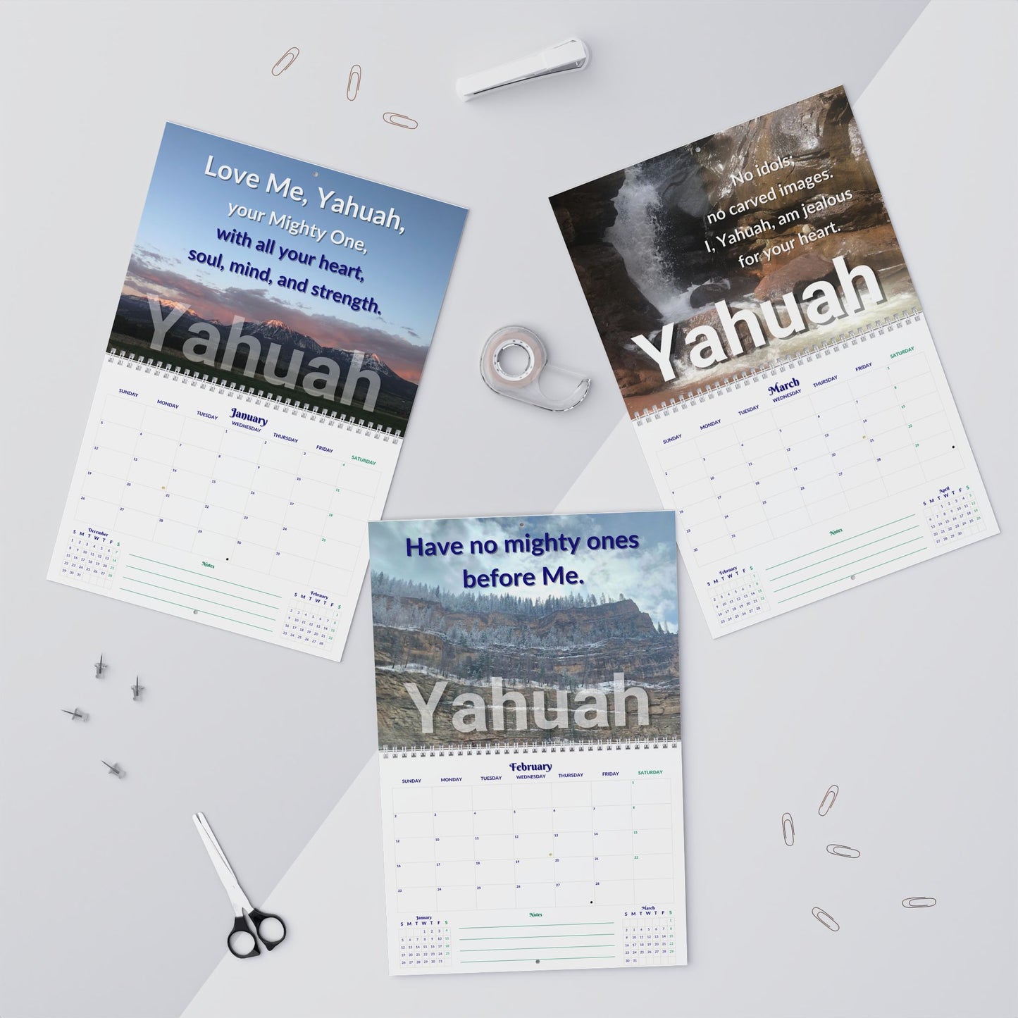 Commands of Yah (First Person) 2025 Calendar