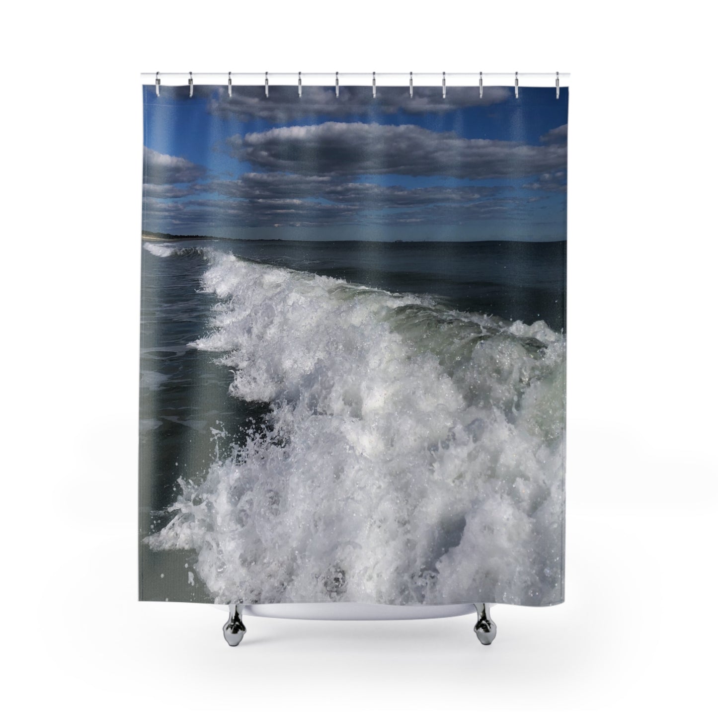 Waves Shower Curtain