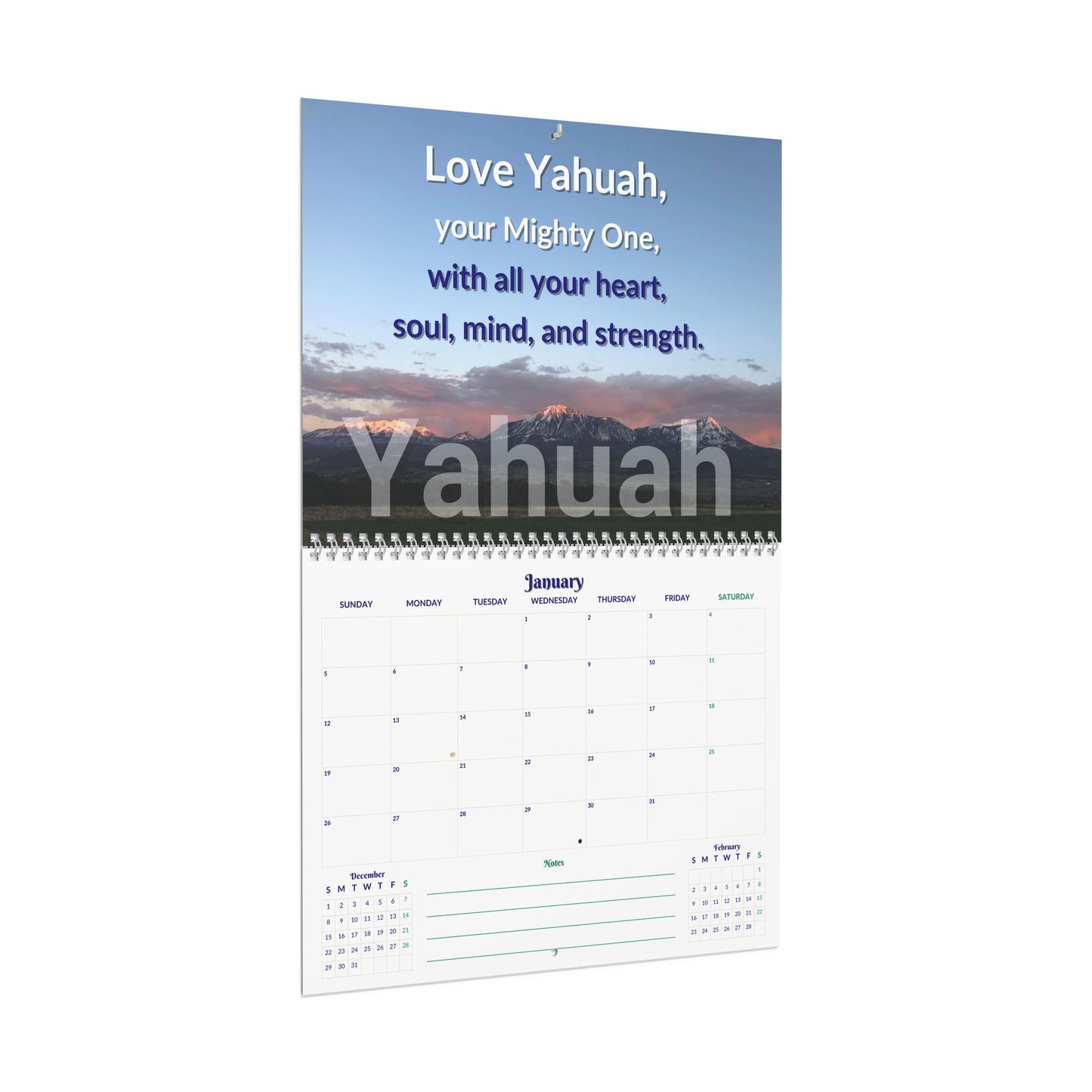 Commands of Yah 2025 Calendar